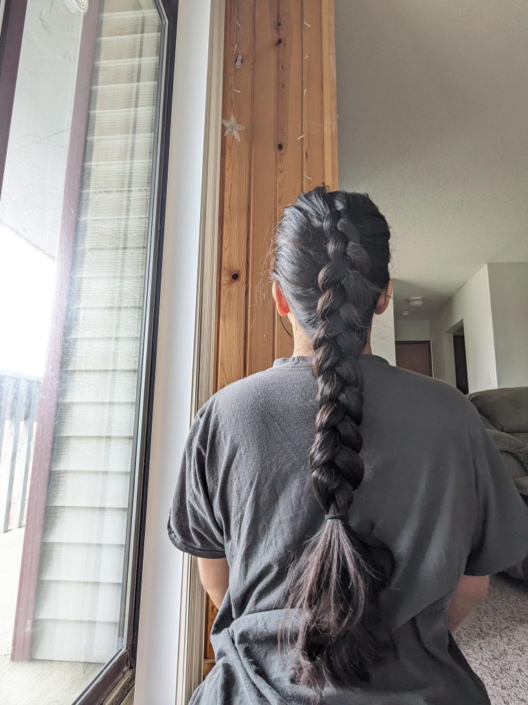 Cozy braids for thick hair for oval face