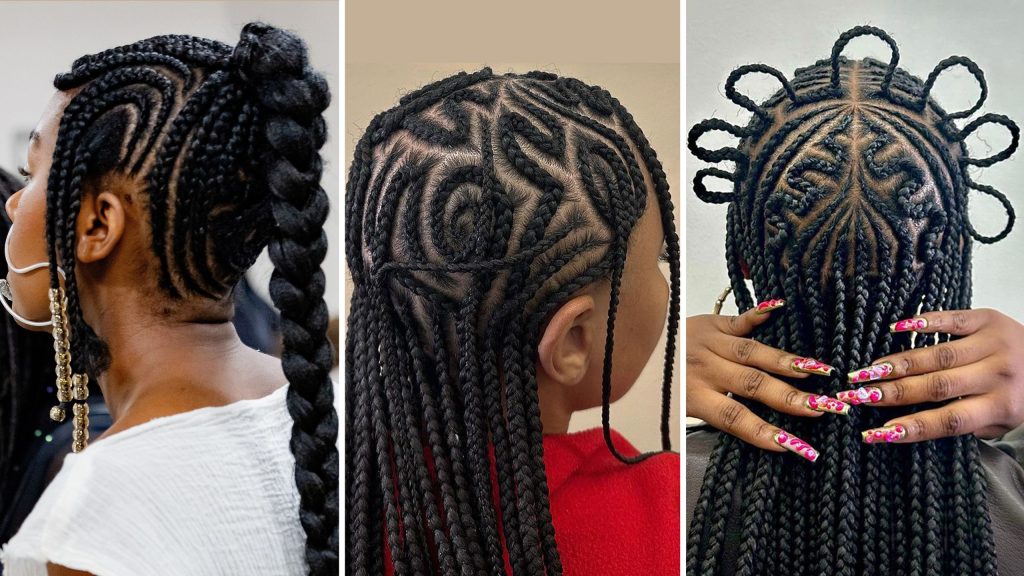 Natural cute cornrows