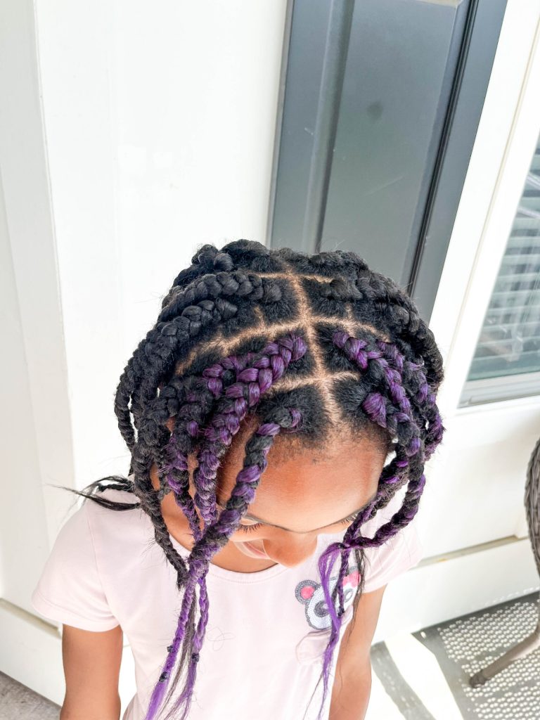 Graceful black hairstyles for kids braids trends