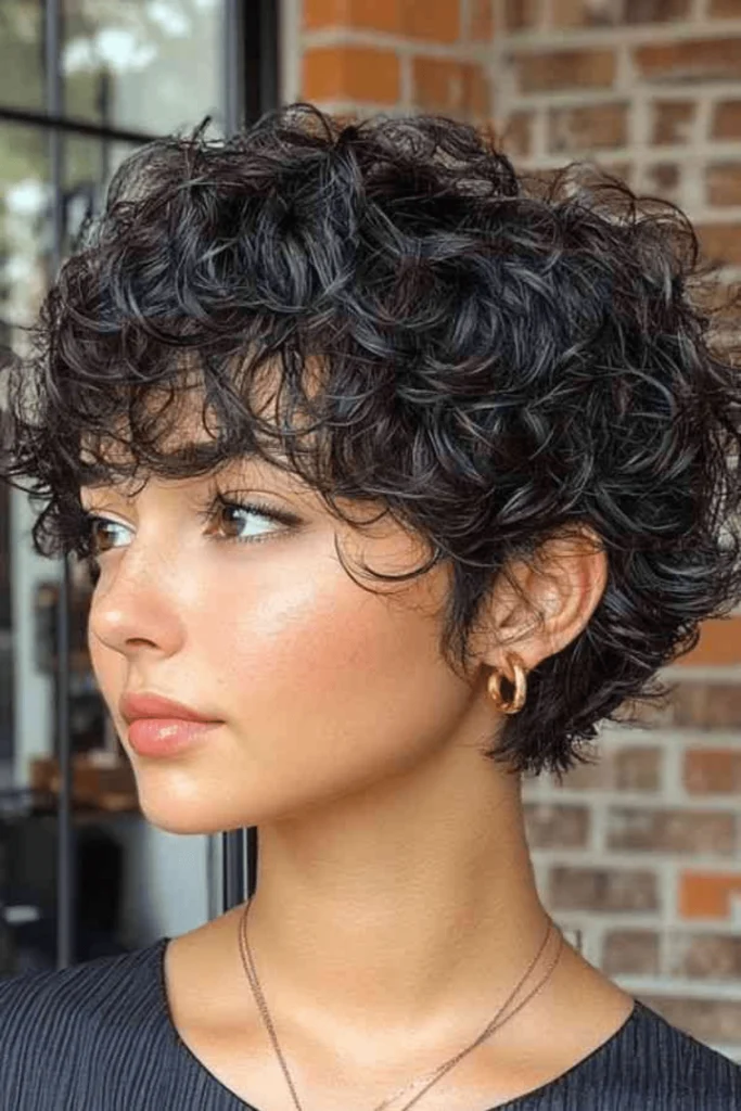 Loving short hairstyles for curly hair for older women
