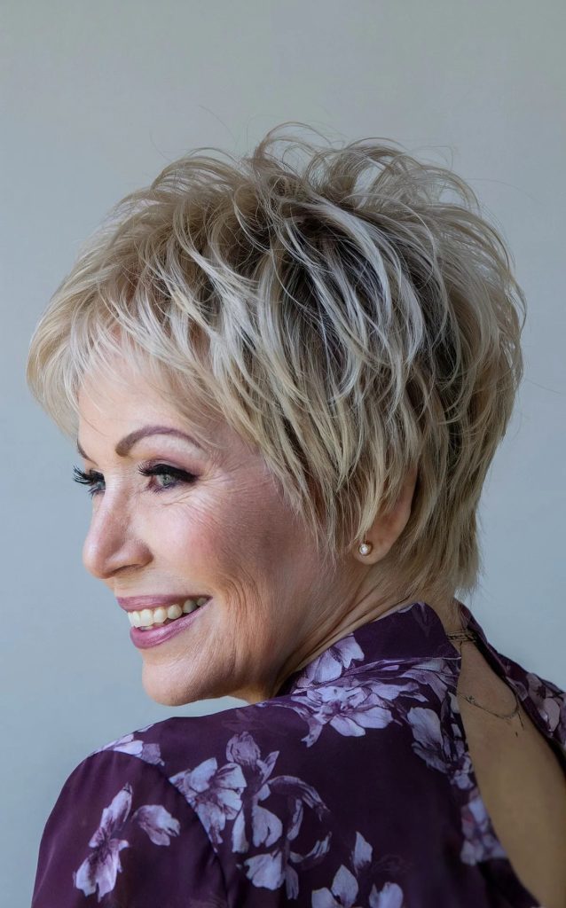 Updated short hairstyles for women over 60 easy care
