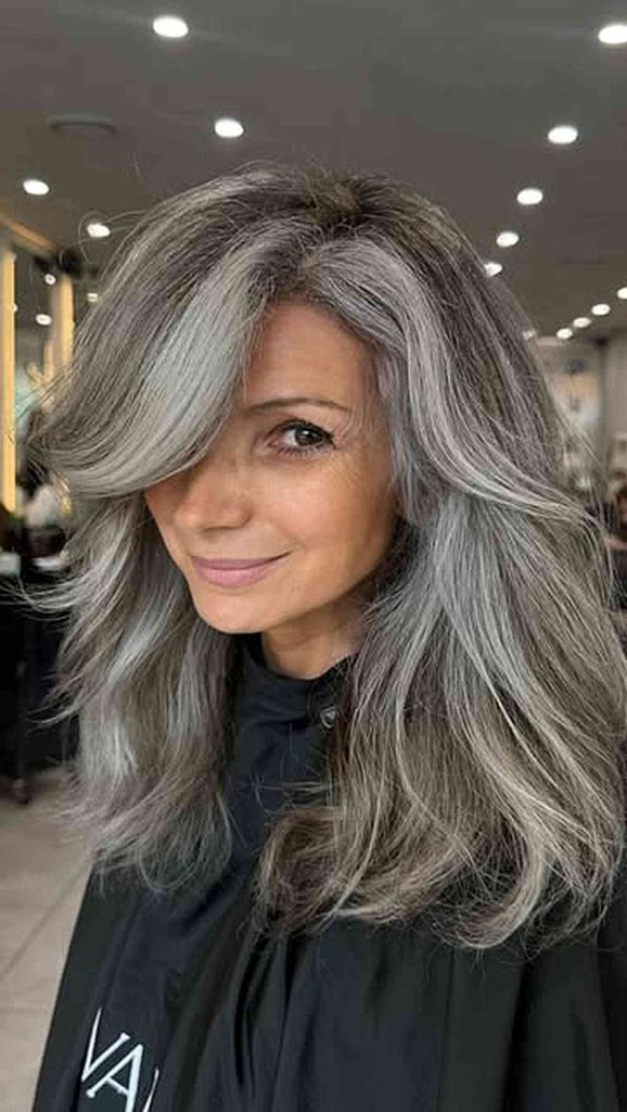 Dreamy long hairstyles over 50 for beginners