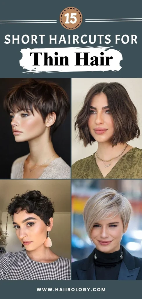 Modern short hairstyles for thin hair women over 40