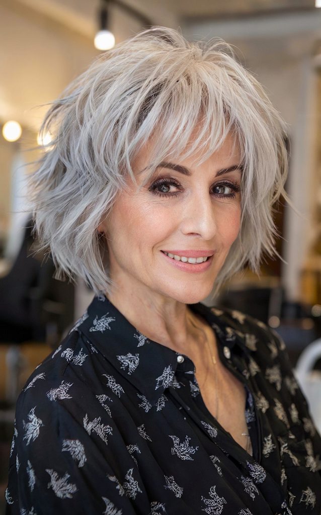 Refined short hairstyles over 60 women trends