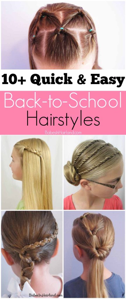 Editors Pick easy hairstyles to wear to school