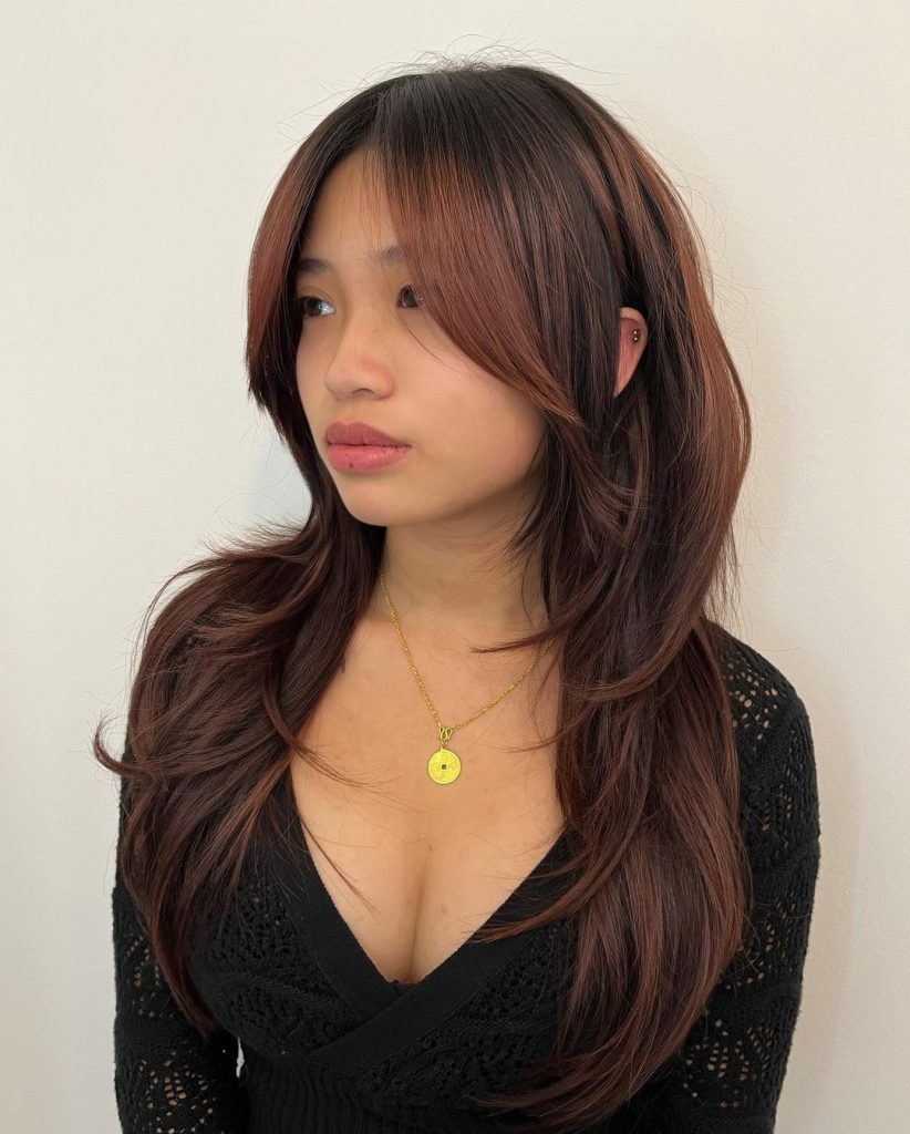 Premium long layered hair for school
