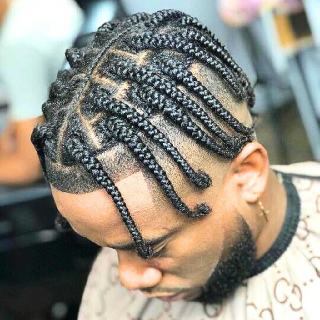 Dreamy black hairstyles for men braids for party