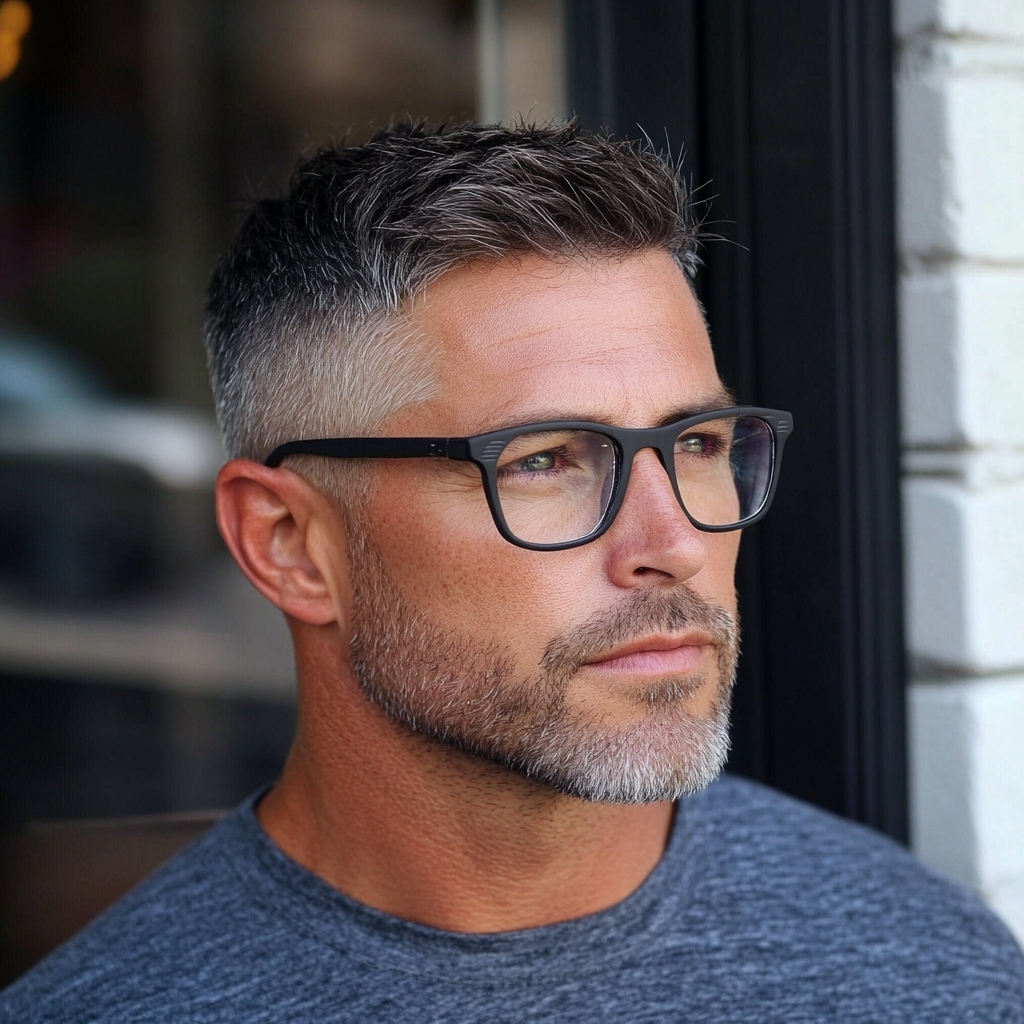 Timeless simple hairstyles men over 50