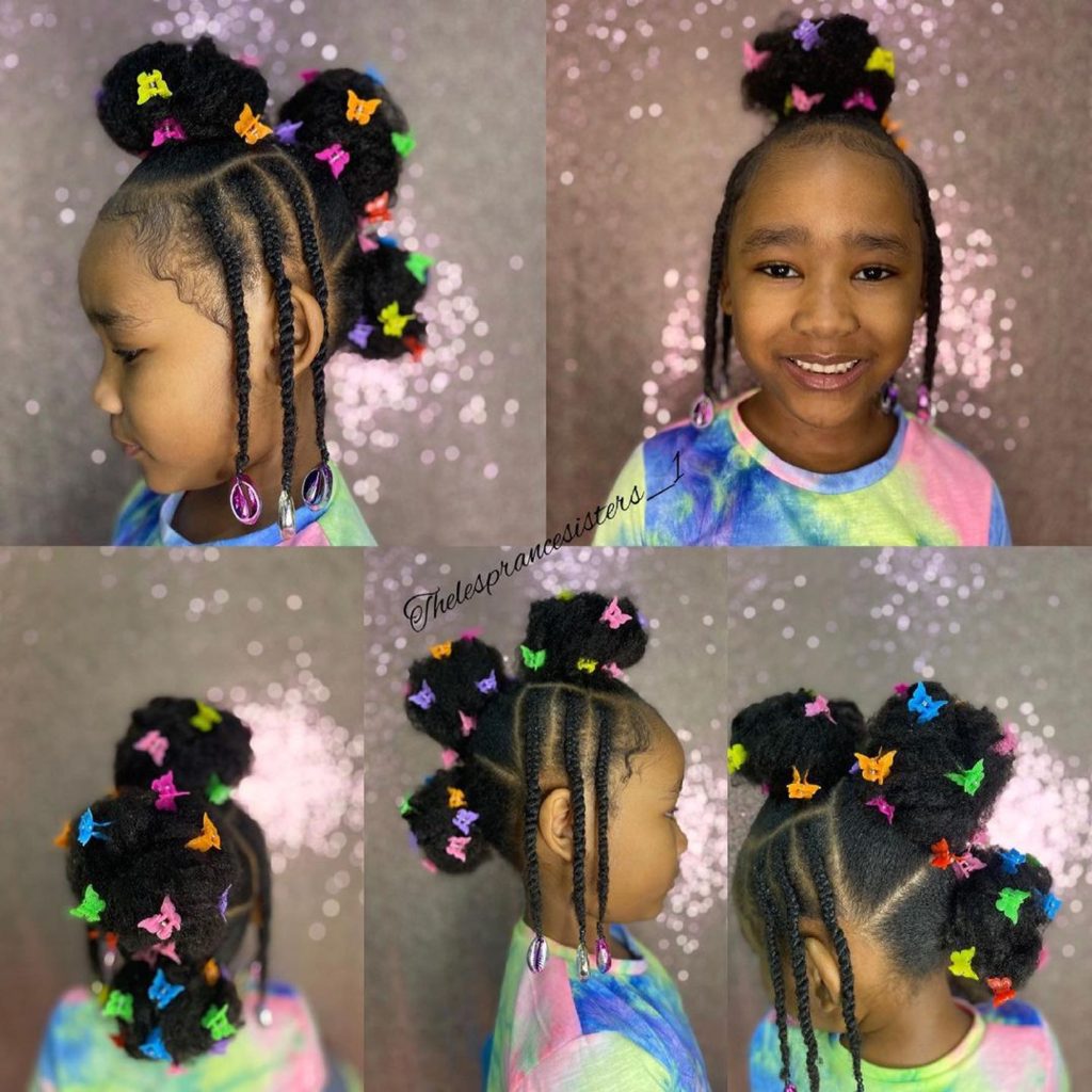 Space-saving black hairstyles for natural hair female korean style