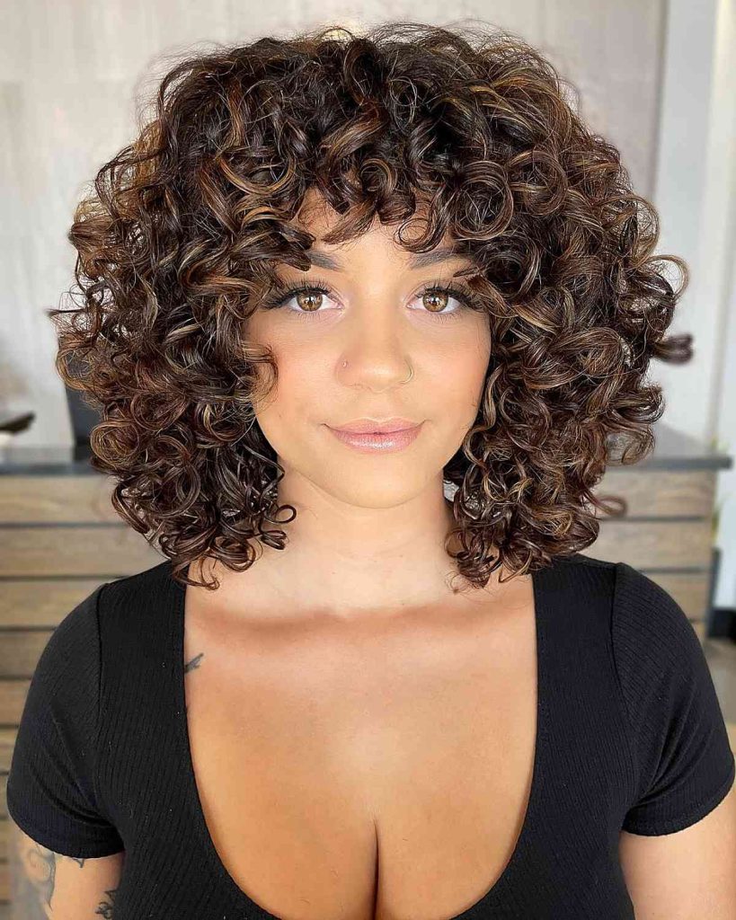 Premium lob haircut for short hairstyles for women for curly hair