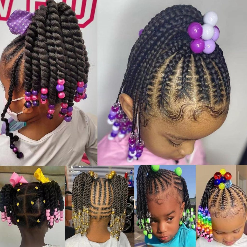 Dreamy protective braids for girls black