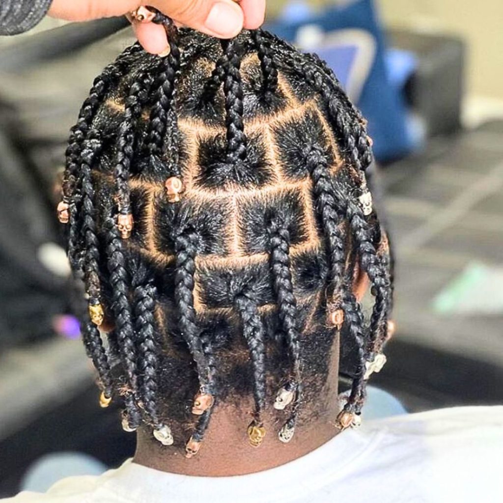 Expressive simple hairstyles braids for men