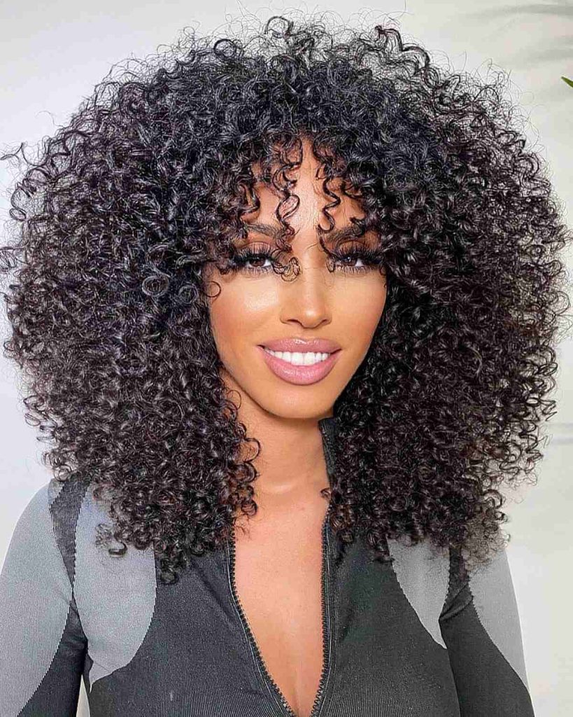Stylish black hairstyles for curly hair for oval face