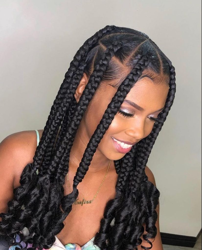 Stylish black hairstyles for girls braids for kids