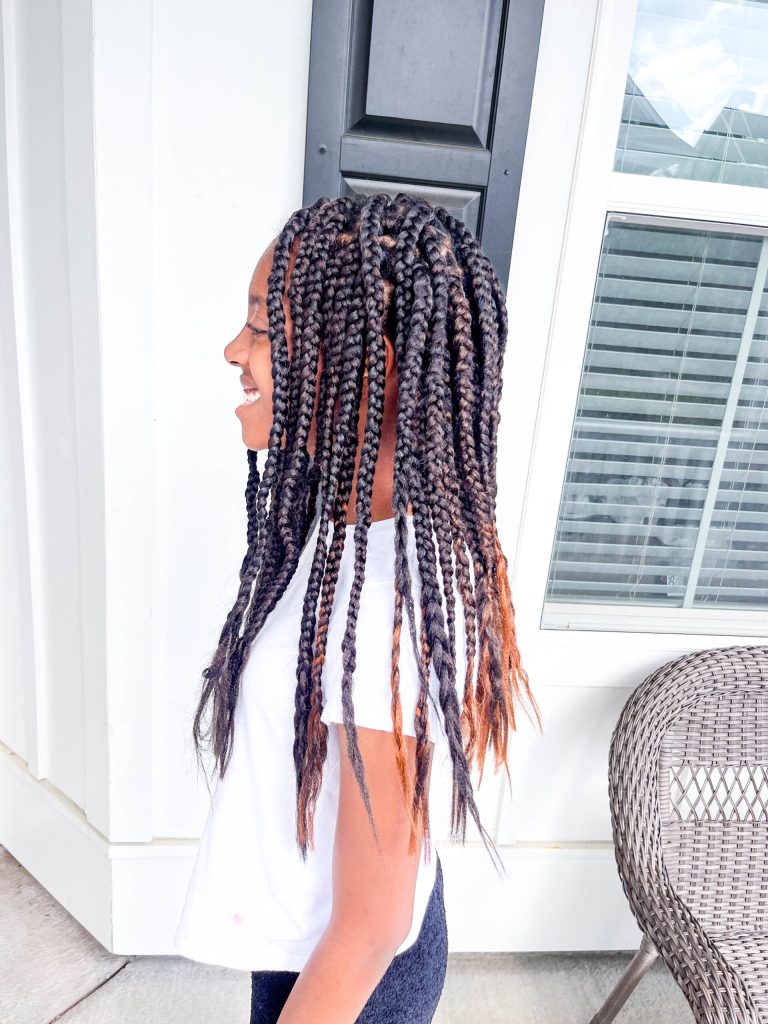 Comforting black hairstyles for kids braids for party