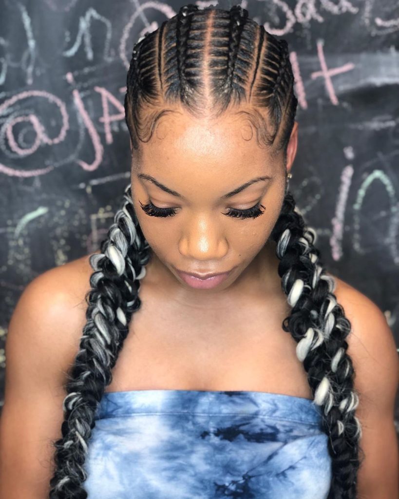 Layered braids ideas for women for work