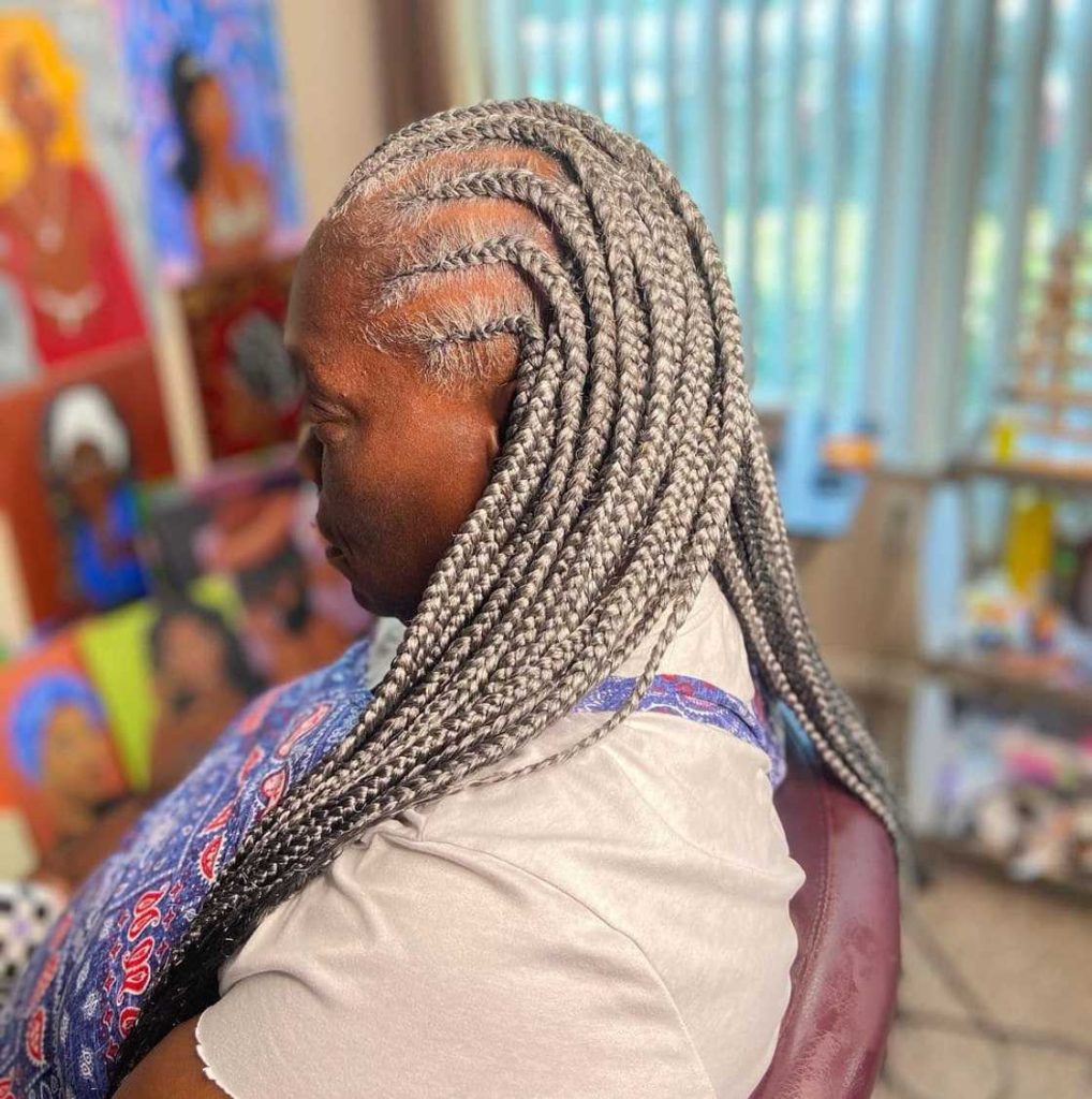 Distinctive hairstyles braids for women over 60 step by step