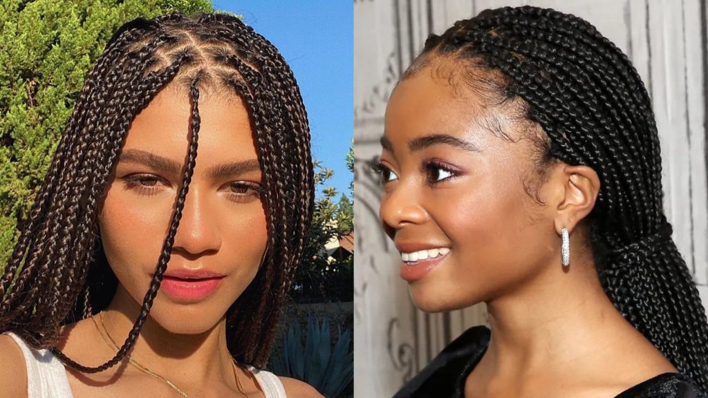Inviting modern box braids