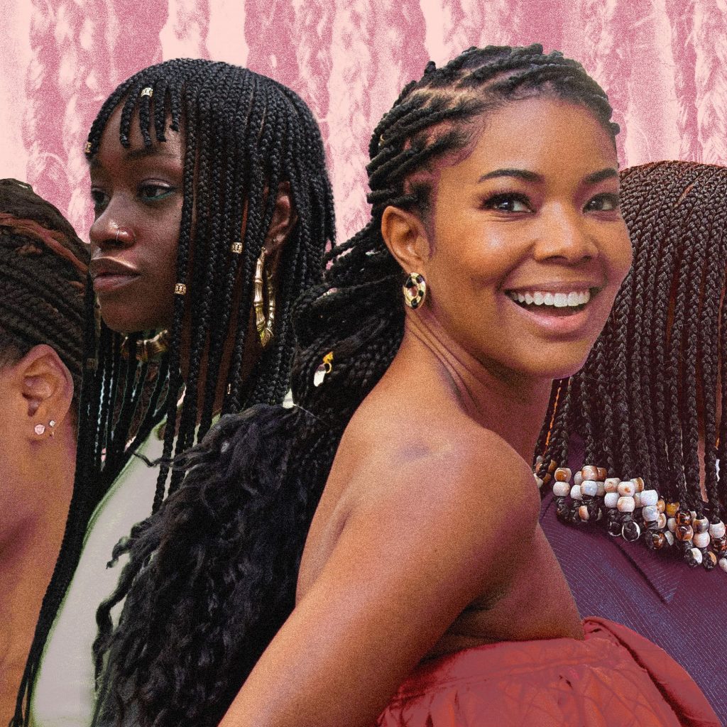 Sleek pinterest hairstyles for black women with natural hair braids
