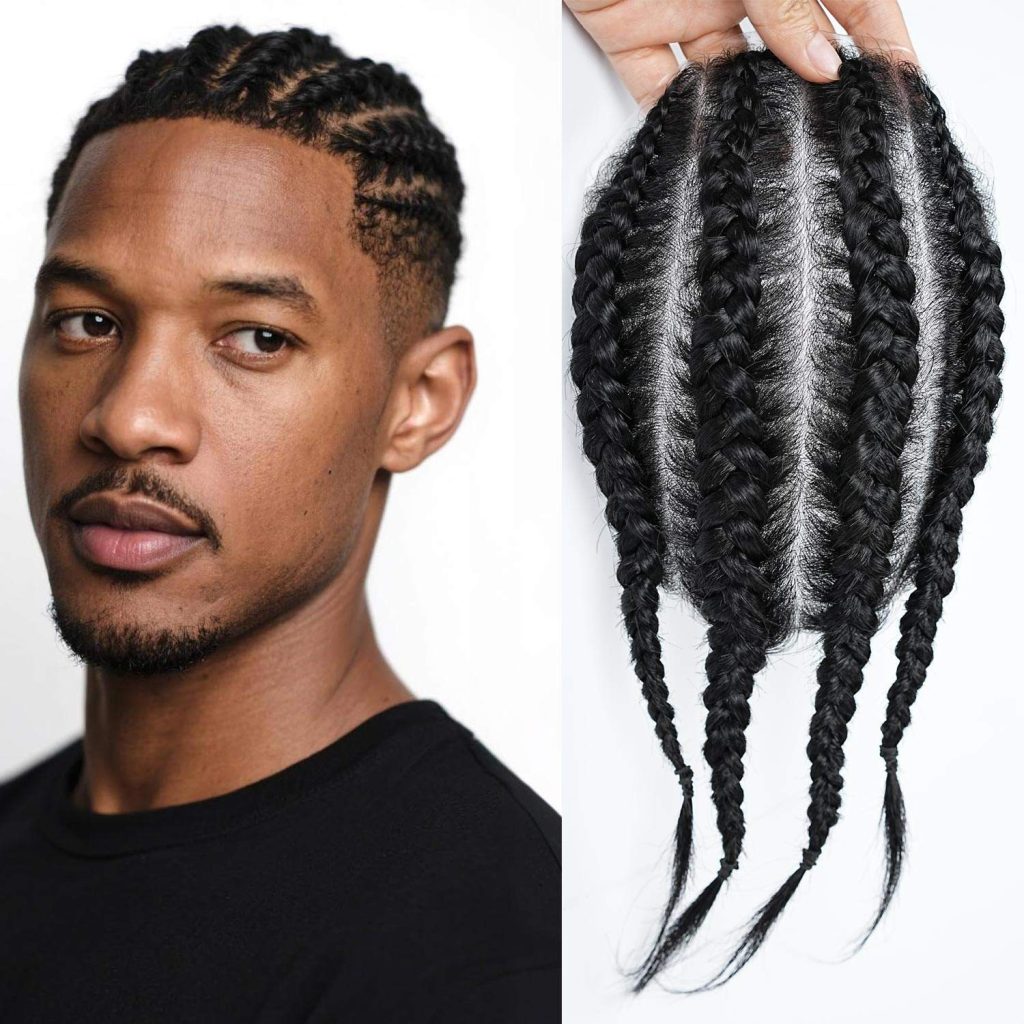 Outstanding simple braids for thin hair men