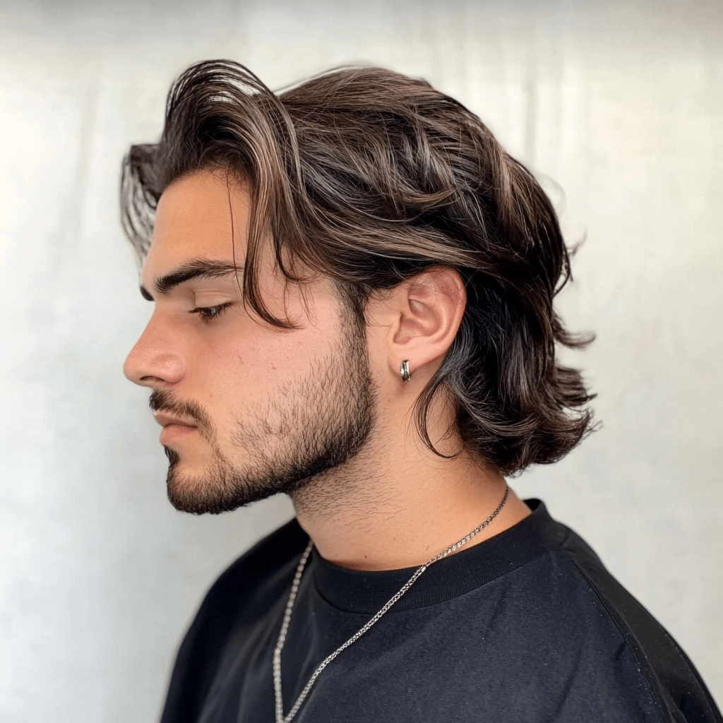 Classic simple long hairstyles ideas for men