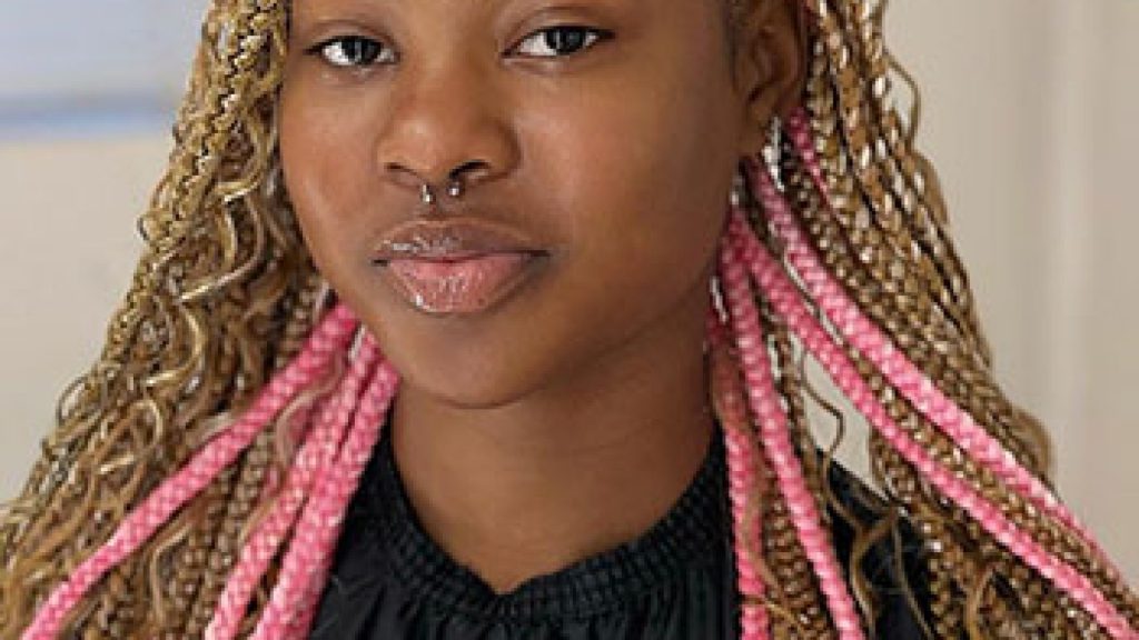 Sleek cute knotless braids