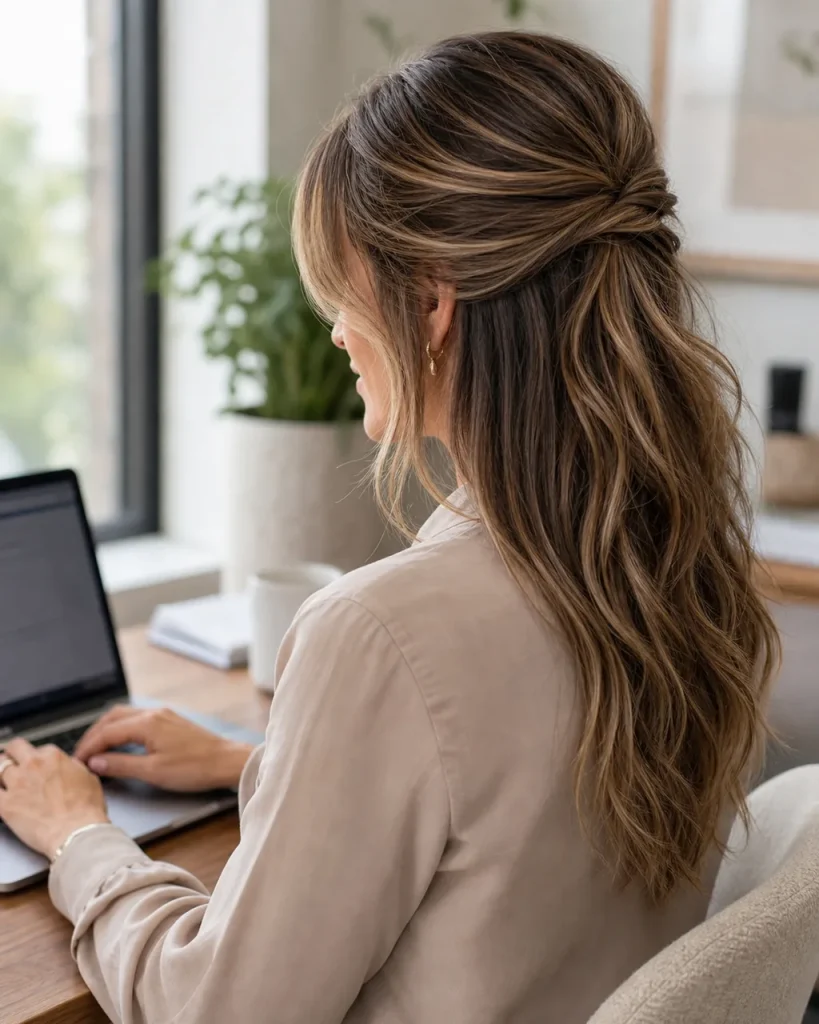 Affordable face framing layers for long hairstyles for work