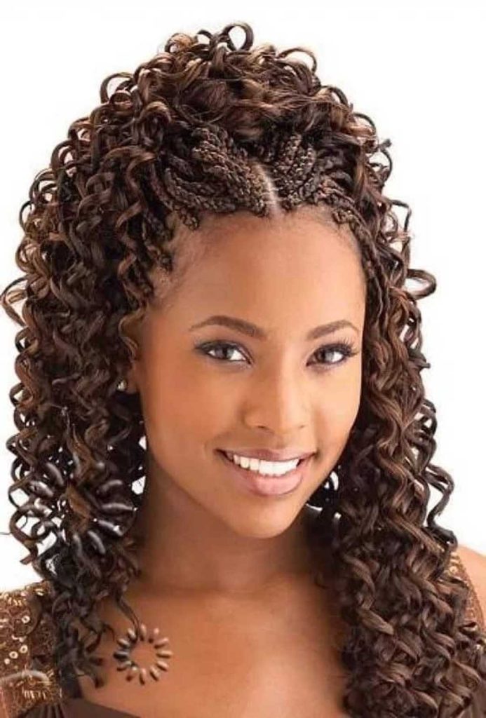 Sleek modern hairstyles braids for curly hair
